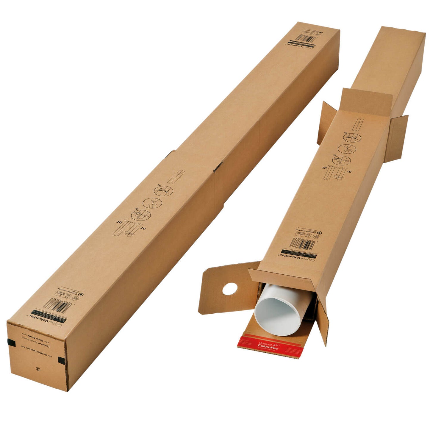 ColomPac flexible Teleskopverpackung, zwei Formate, 10 Stück/Packung
