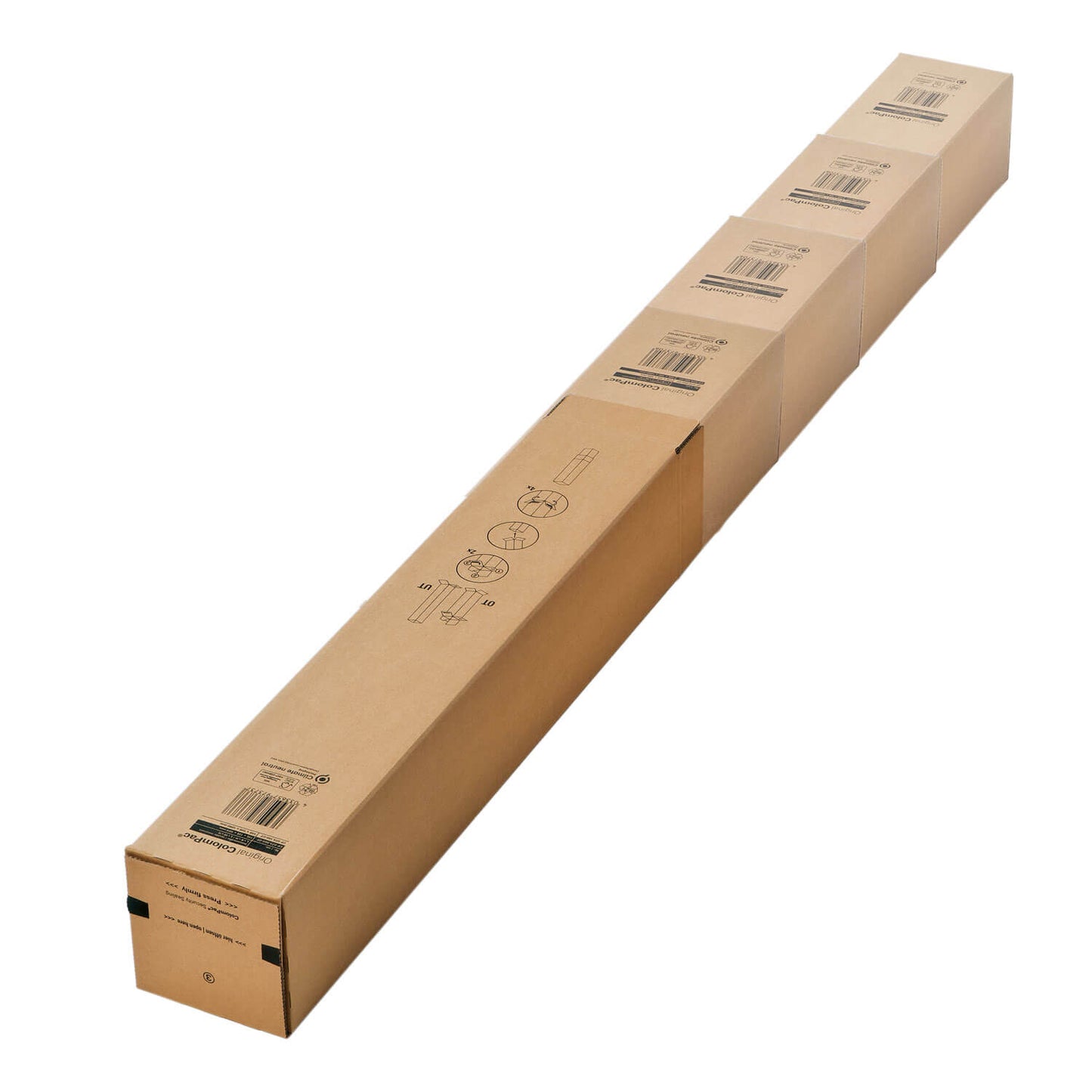 ColomPac flexible Teleskopverpackung, zwei Formate, 10 Stück/Packung