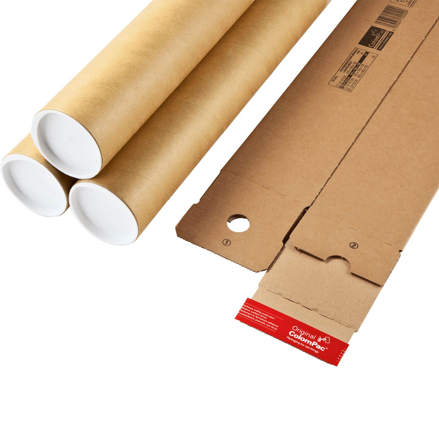 ColomPac flexible Teleskopverpackung, zwei Formate, 10 Stück/Packung