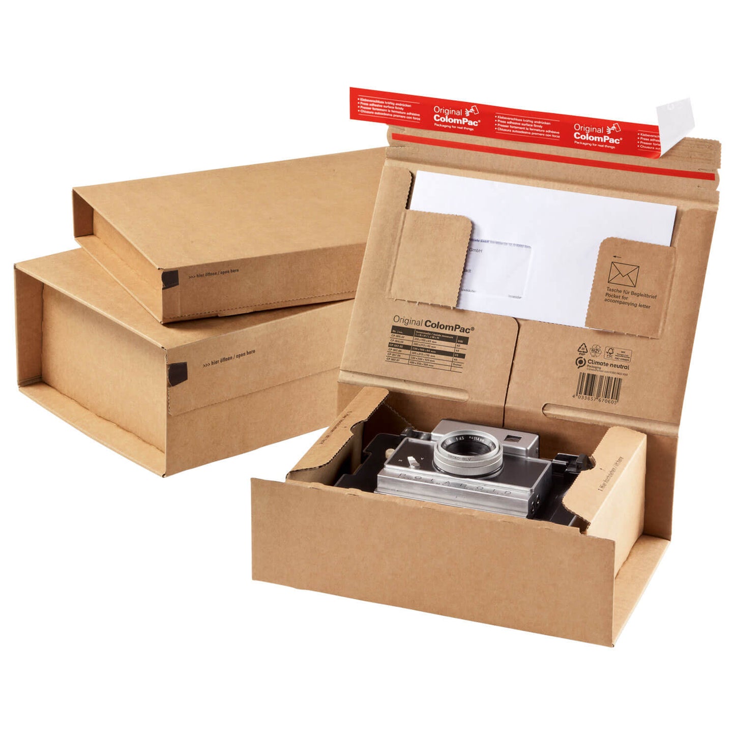 ColomPac Versandkarton, braun, diverse Formate