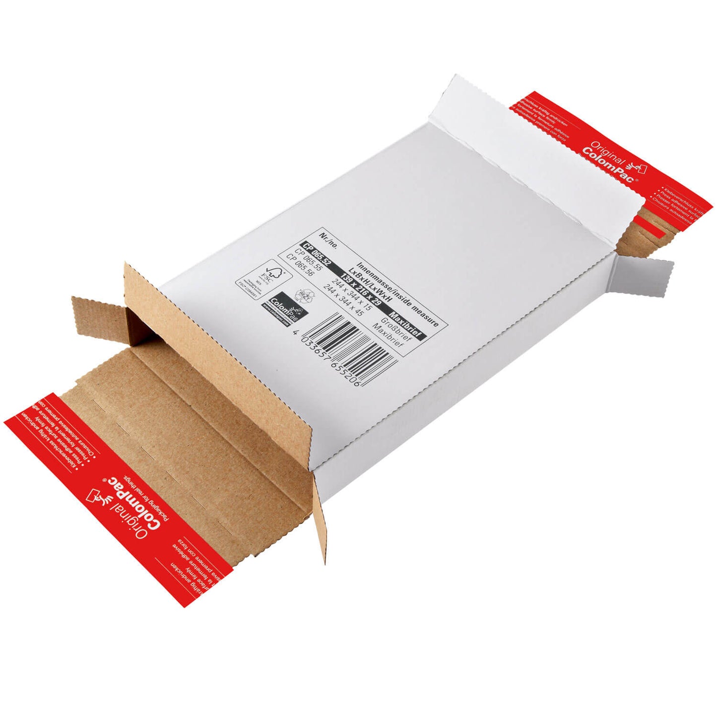ColomPac Kurierpaket, weiß, 4 Formate, 100 Stück/Packung