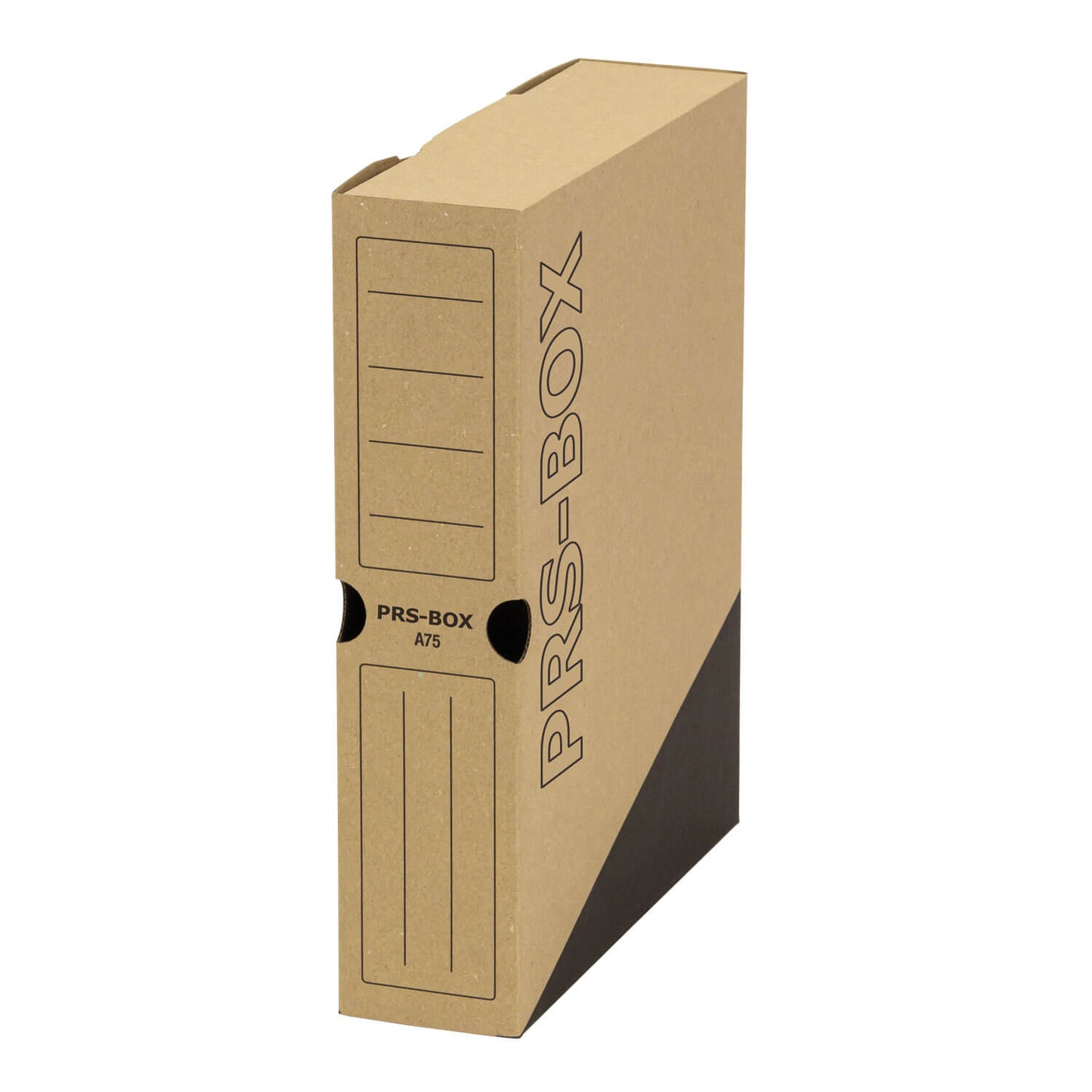 PRS Archivbox A75, Natur/Schwarz, 75mm, 20 Stück
