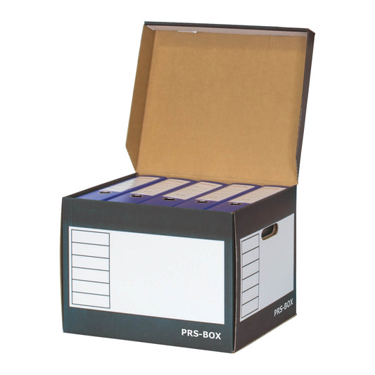 PRS Deckelbox Weiß/Anthrazit, 10 Stück