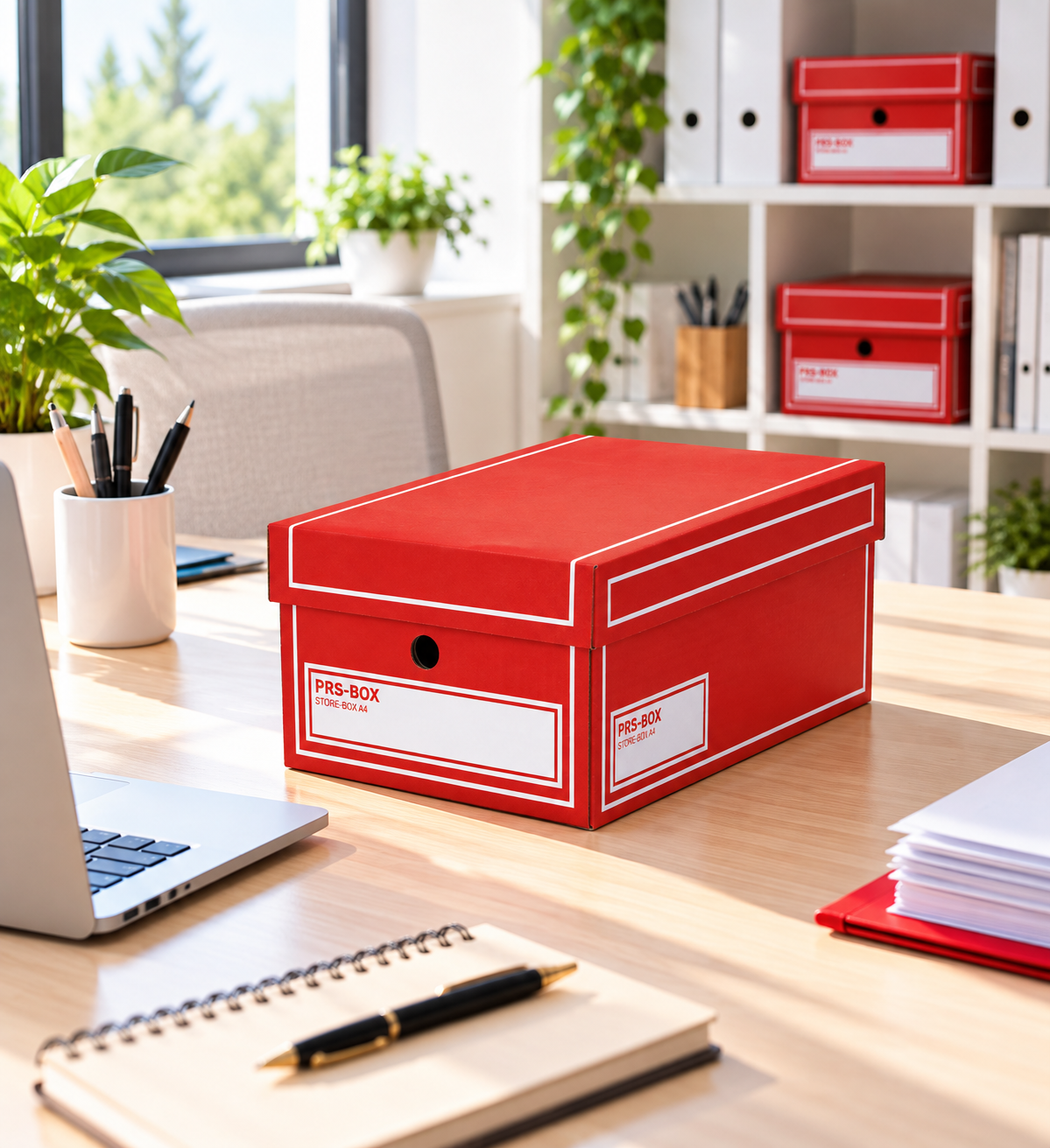 PRS Store boîtes A4, rouge, 10 pièces