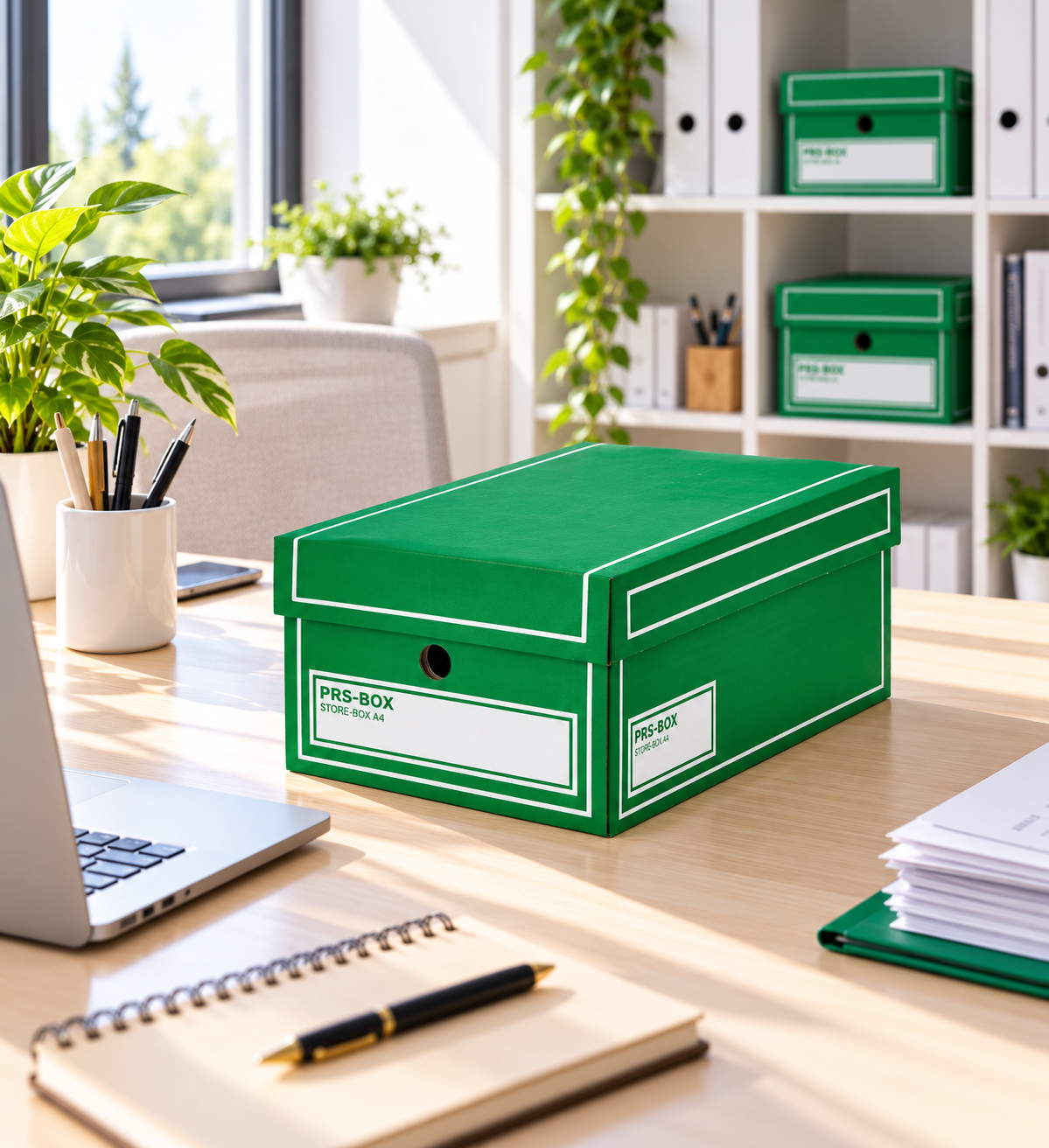 PRS Store boîtes A4, vertes, 10 pièces