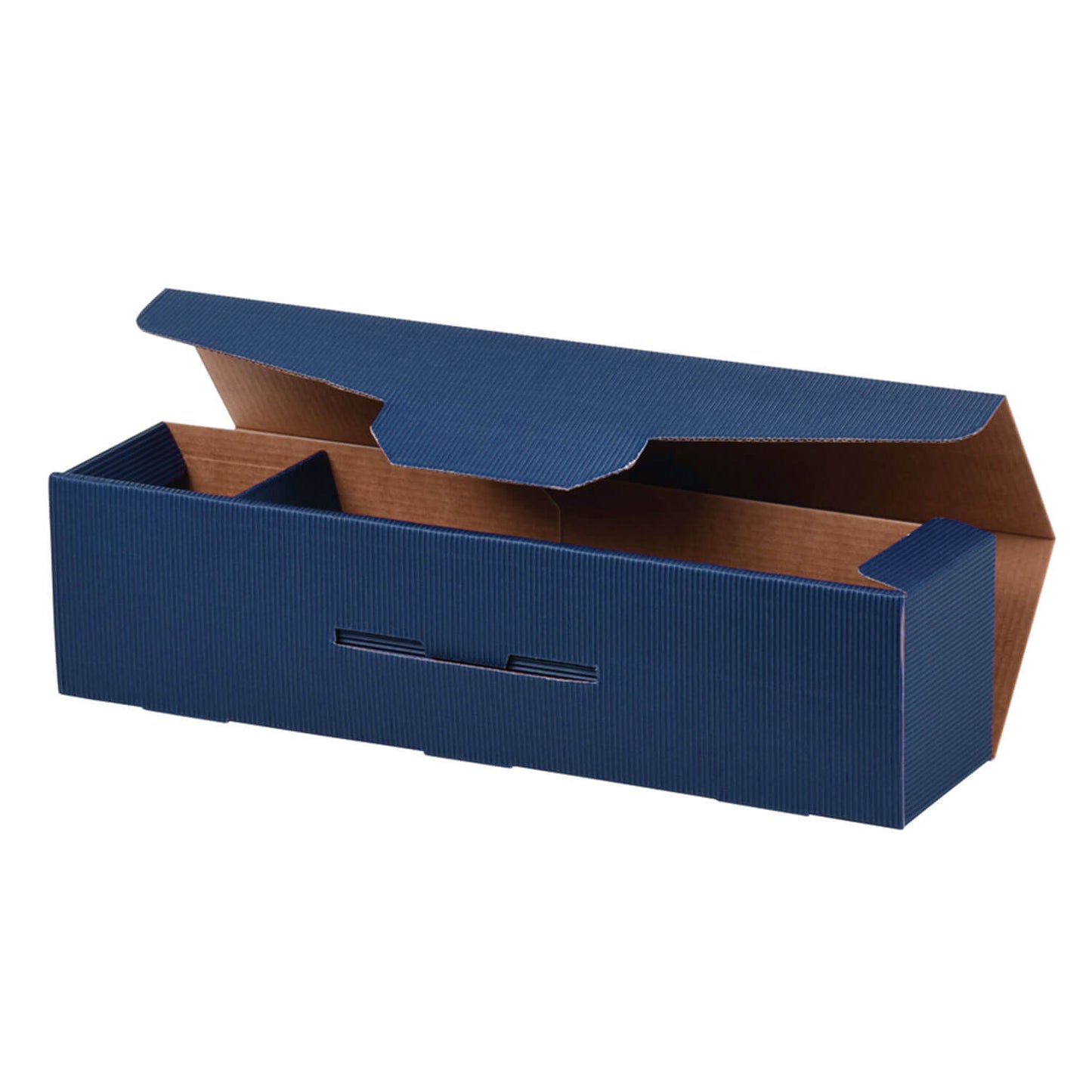 PRS-EP Flaschenklappschachtel im "OpenWave" Design für 1 Flasche, 4 Farben, 50 Stk./Pkg.