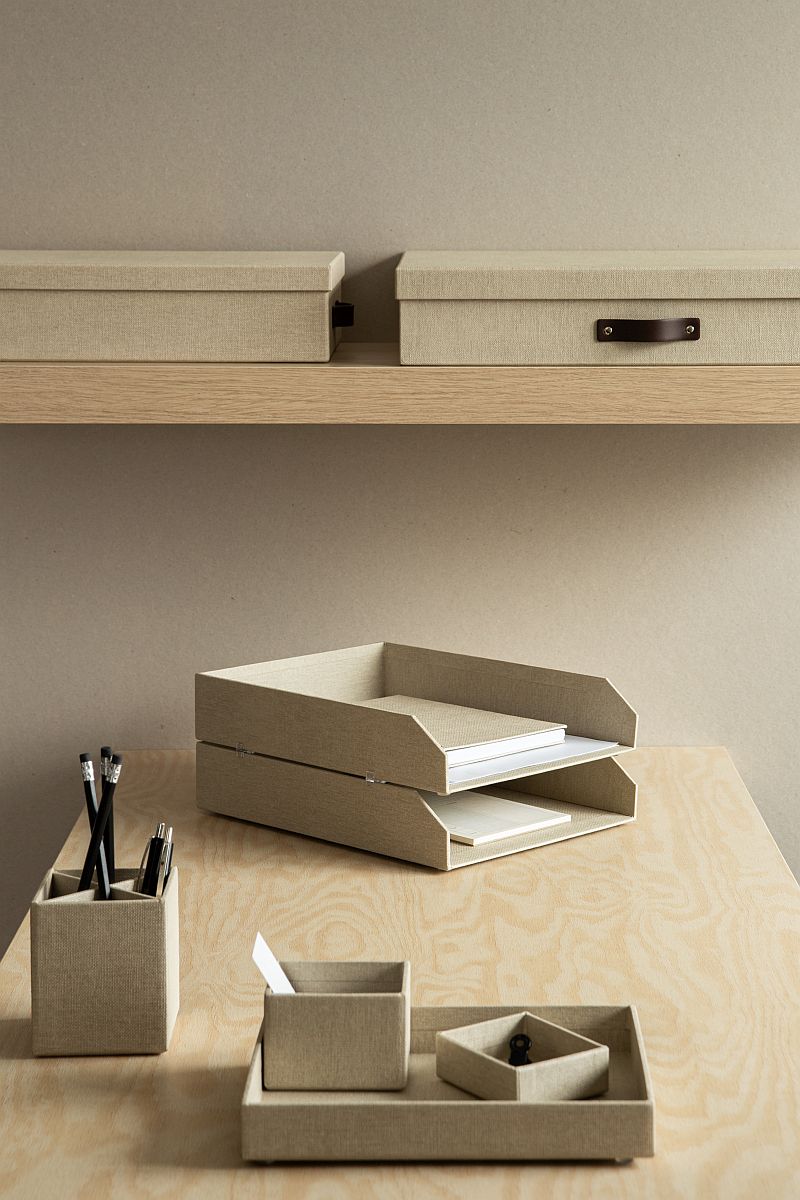 BIGSO Postfächer HAKAN, für A4, Leinen, 2 Stück - Ab Mitte Dezember erhältlich