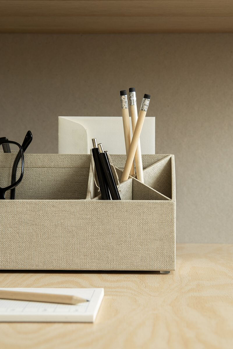 BIGSO Schreibtischorganizer ELISA, Leinen, 1 Stück  - Ab Mitte Dezember erhältlich
